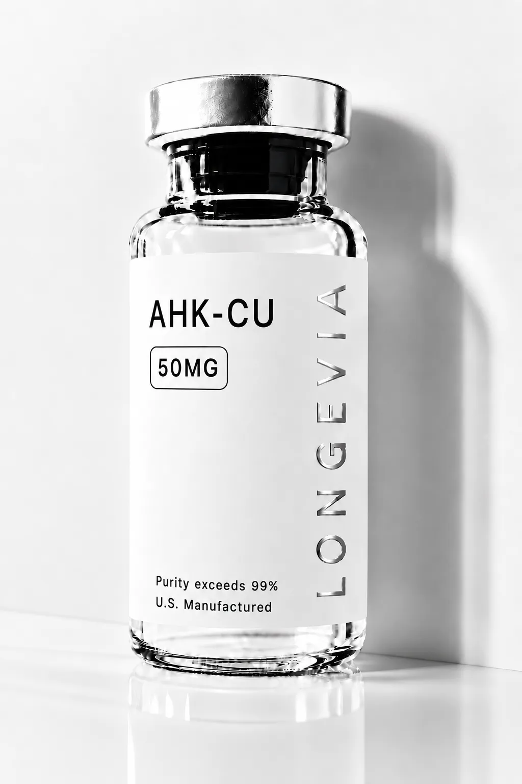 AHK-CU research peptide vial, photo 2 of 2